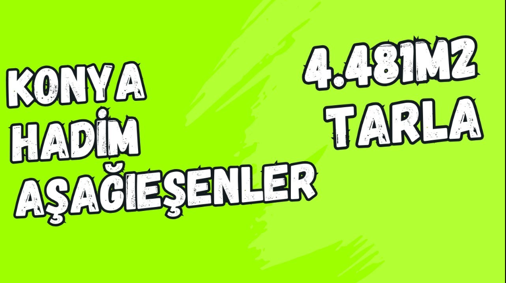 KONYA HADİM AŞAĞIEŞENLER KÖYÜNDE 4.481 M² TARLAMIZ SATILIKTIR. - KONYA HADİM fotoğraf 15